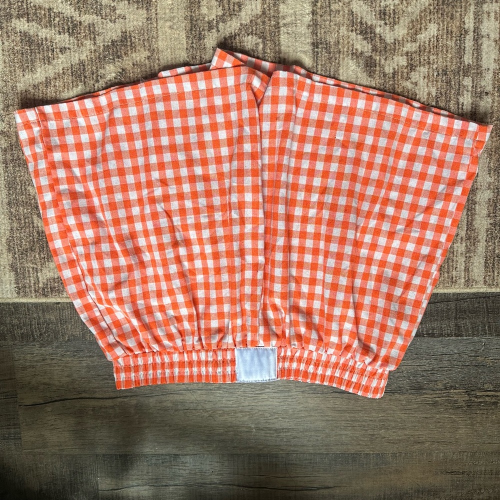 Orange Gingham Accessory